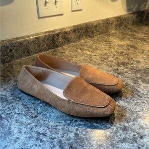 Women’s Tan Suede Loafers